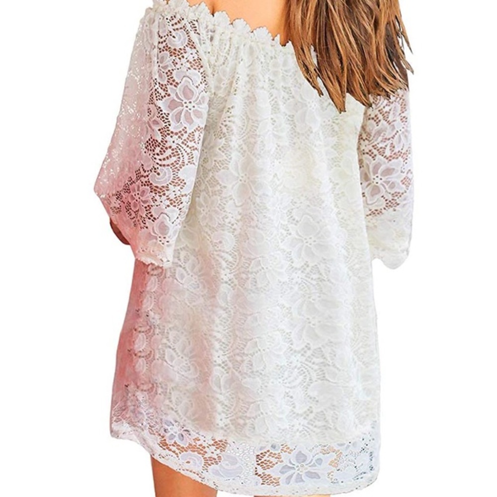 Off shoulder lace dress - Picture 2 of 4
